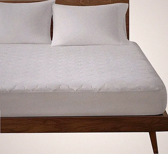 All Natural 100% Cotton Filled Mattress Pad Washable Bed