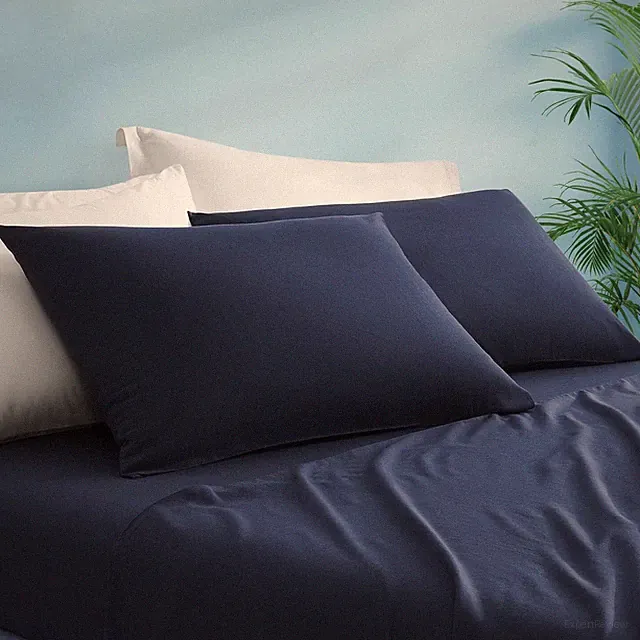 Cooling Pillow Cases 2 Pack Double-Sided Design Hidden Zipper Machine Washable