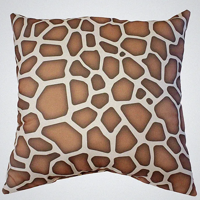 Giraffe Print Decorative Pillow, Made in the USA