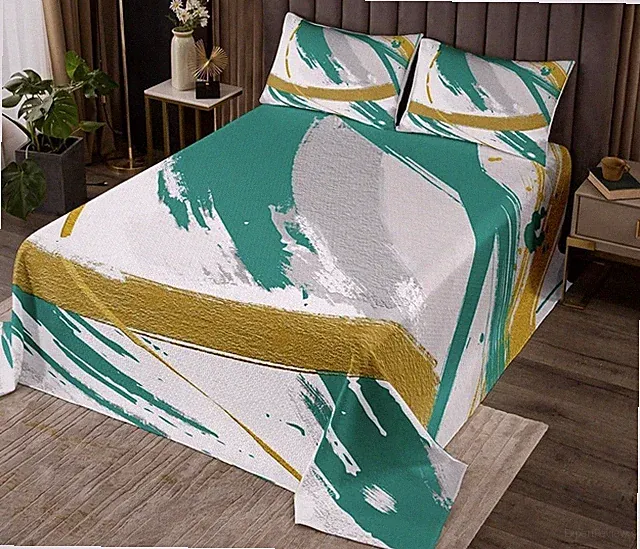 Gradient Abstract King Duvet Cover And Pillow Cases Brush Strokes NWT