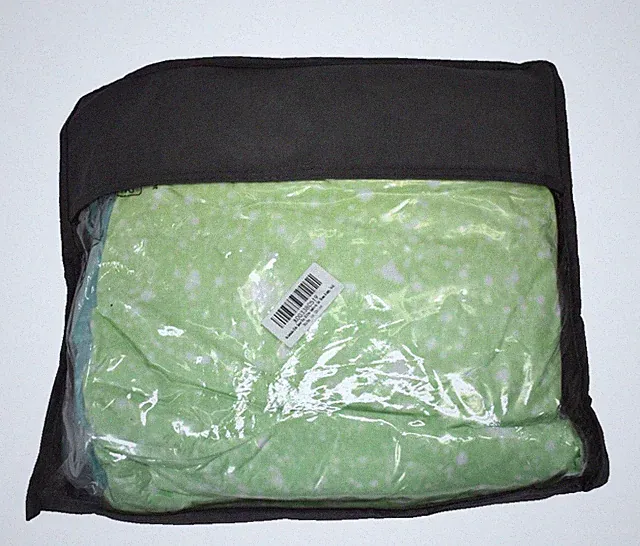 Holawakaka Kids Space Star Glitter Comforter Set Ombre Green & Orange Print Twin