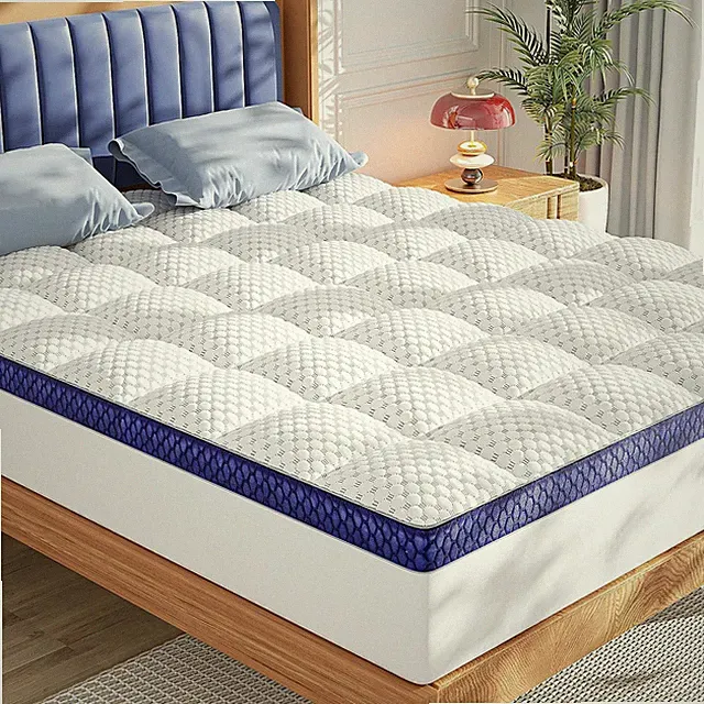 King Mattress Topper 3 Inch Thick Mattress Pad, Plush Pillow Top Bed Cover with