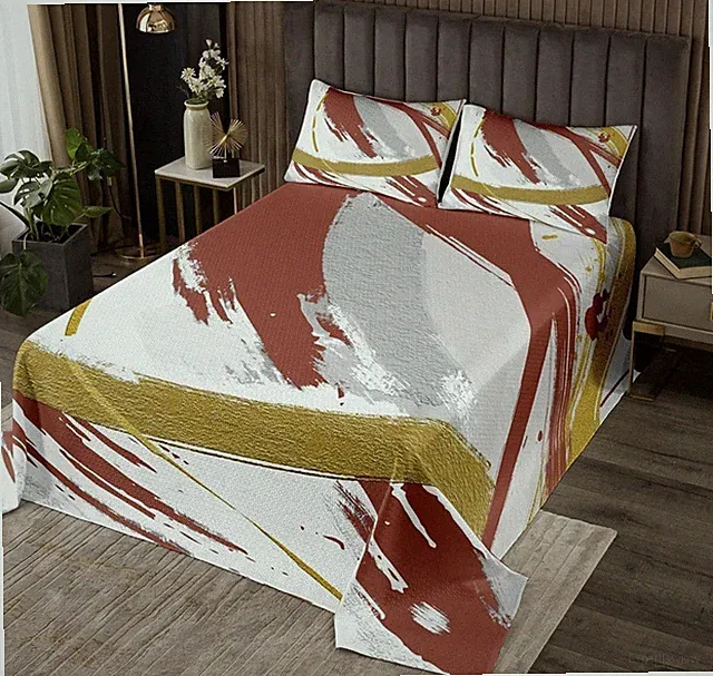 Queen Gradient Abstract Duvet Cover And Pillow Cases Brush Strokes NWT