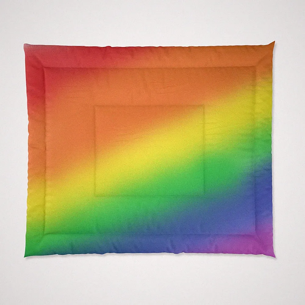 Rainbow Gradient Comforter | Colorful Ombre Bedding